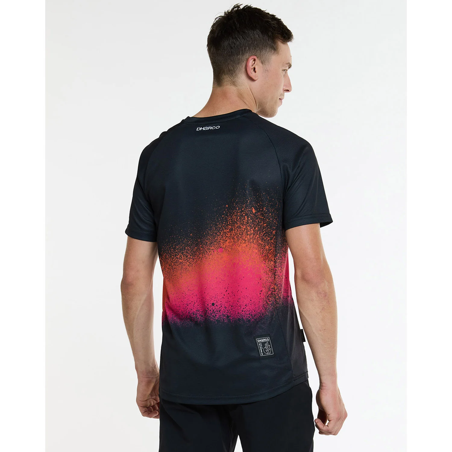 Maillot DHARCO BLACK SNAKE Manches Courtes Noir/Orange - Image 3