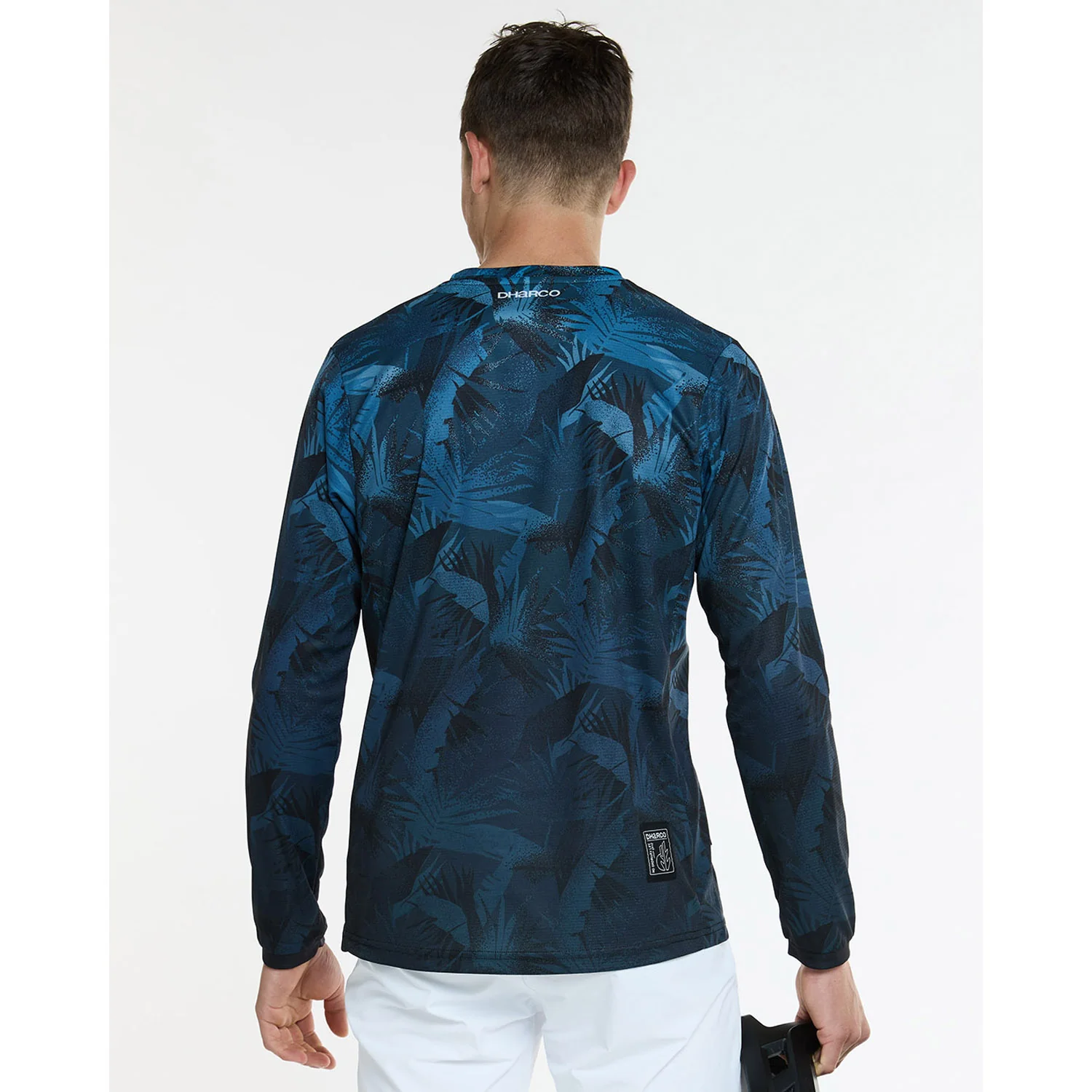 Maillot DHARCO GRAVITY DARK ROOM Manches Longues Bleu - Image 2