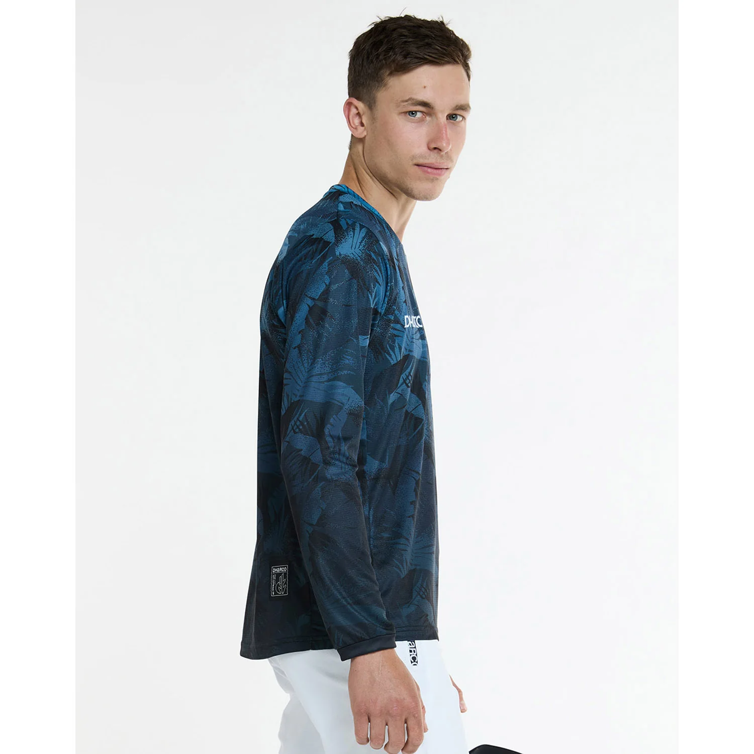 Maillot DHARCO GRAVITY DARK ROOM Manches Longues Bleu - Image 3