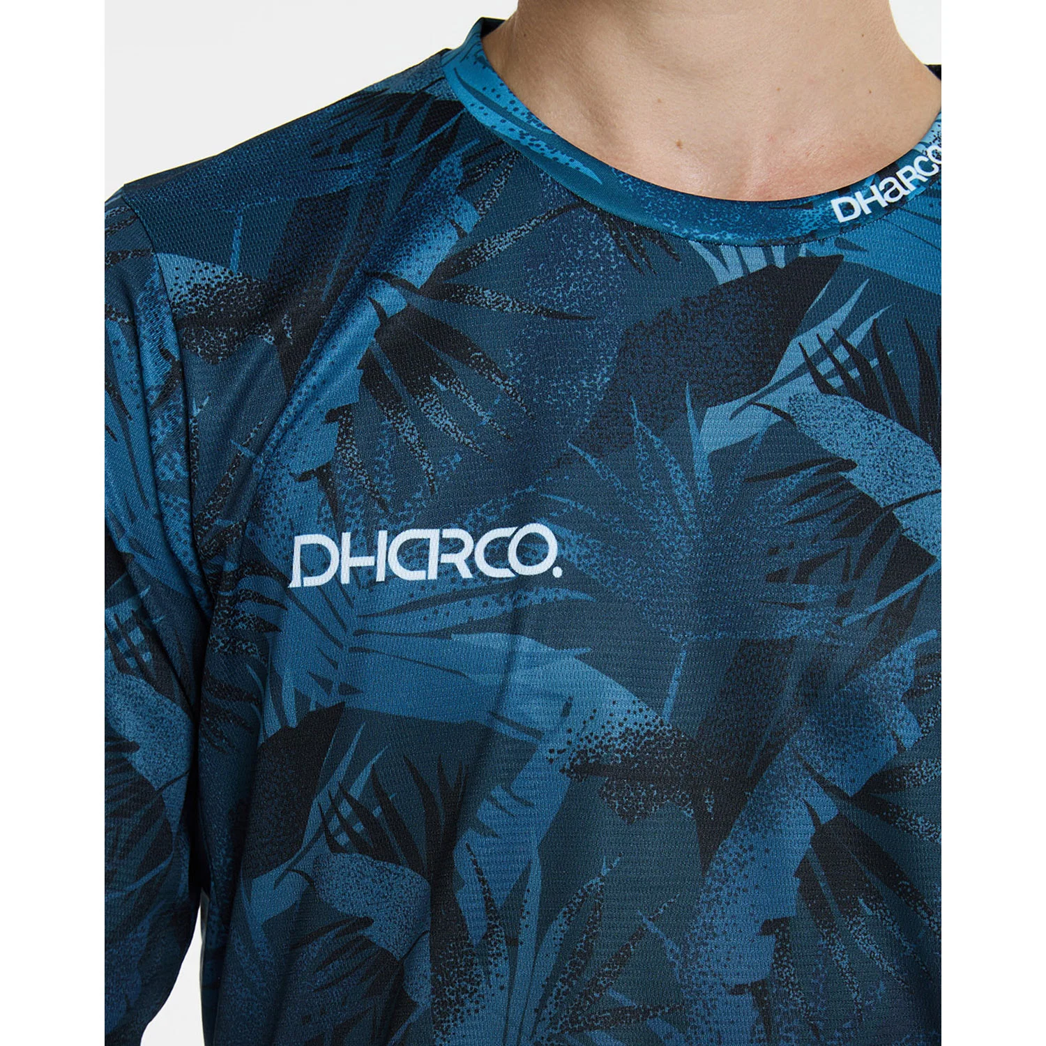 Maillot DHARCO GRAVITY DARK ROOM Manches Longues Bleu - Image 6