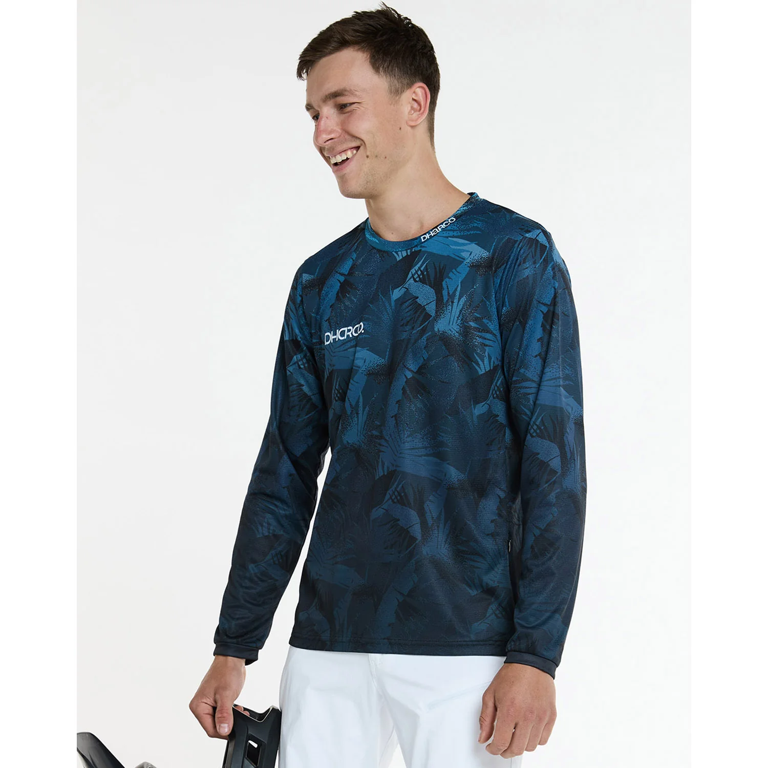 Maillot DHARCO GRAVITY DARK ROOM Manches Longues Bleu - Image 7
