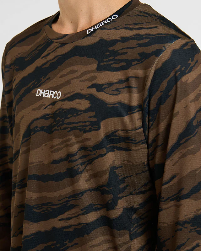Maillot DHARCO GRAVITY RECON Manches Longues Noir/Marron - Image 4