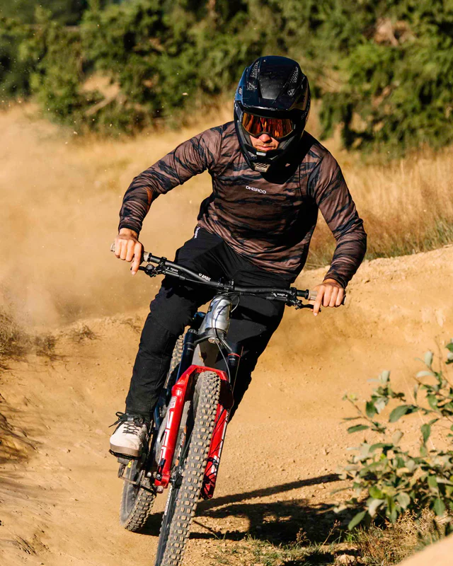 Maillot DHARCO GRAVITY RECON Manches Longues Noir/Marron - Image 7