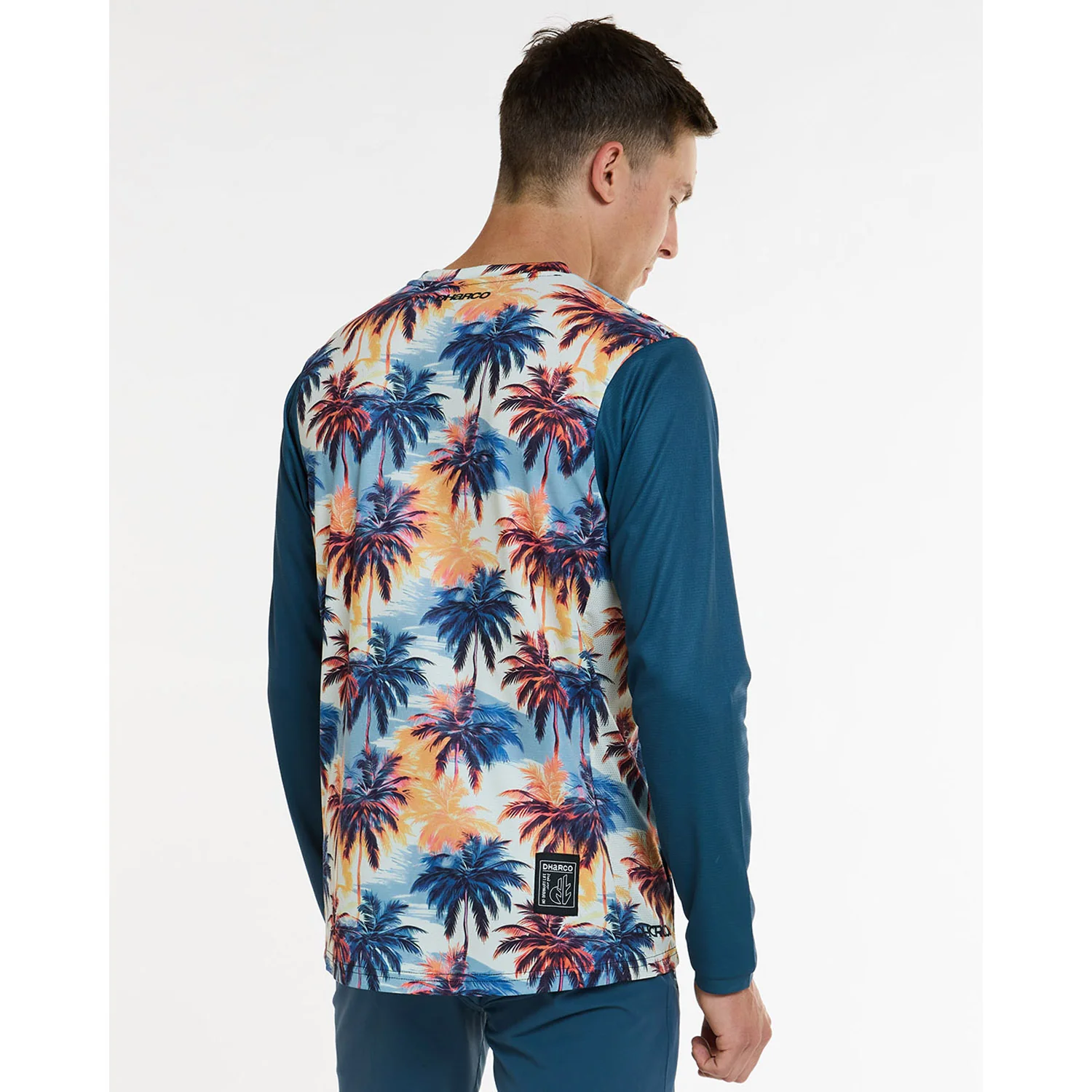Maillot DHARCO GRAVITY VENICE BEACH Manches Longues Bleu - Image 3