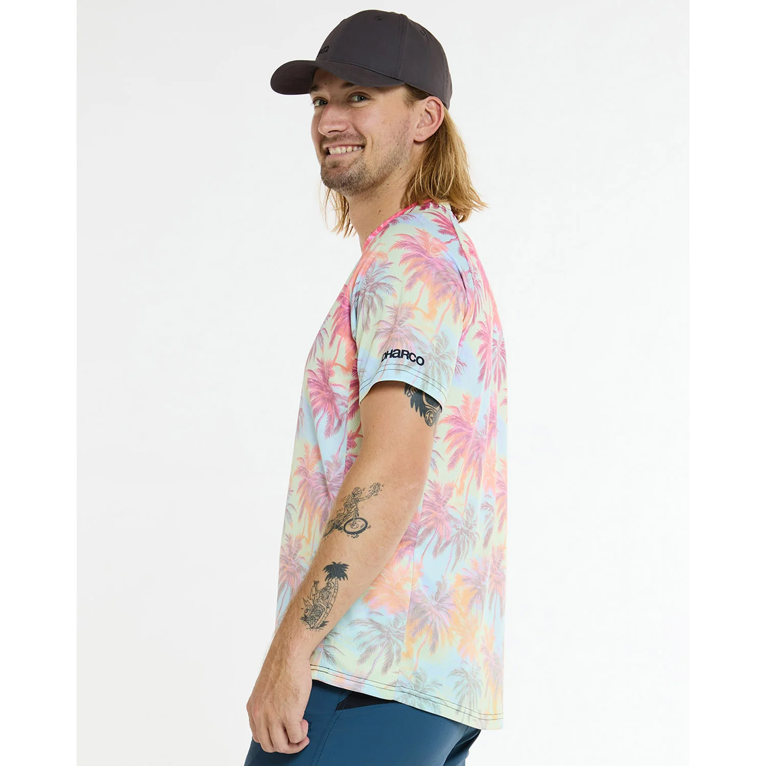 Maillot DHARCO HIGHBALL Manches Courtes Rose/Bleu - Image 9