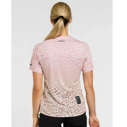 Maillot DHARCO PRISCILLA Manches Courtes Femme Beige/Rose - Image 2