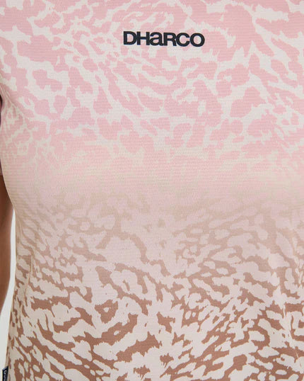 Maillot DHARCO PRISCILLA Manches Courtes Femme Beige/Rose - Image 5
