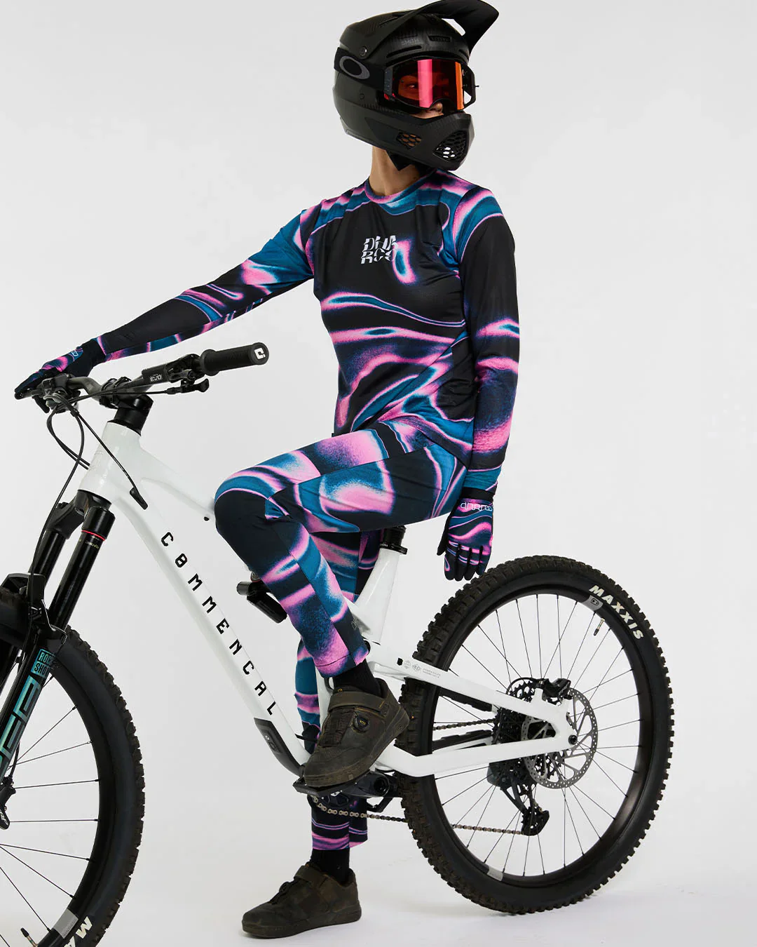 Maillot DHARCO RACE AURORA Manches Longues Femme Noir/Rose - Image 5