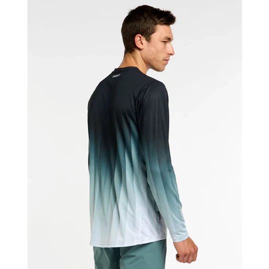 Maillot DHARCO RACE MIDNIGHT PRISM Manches Longues Vert - Image 3