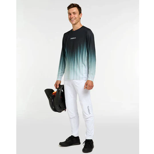 Maillot DHARCO RACE MIDNIGHT PRISM Manches Longues Vert - Image 4