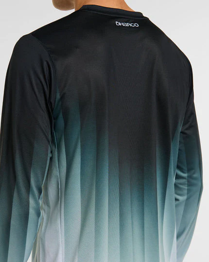 Maillot DHARCO RACE MIDNIGHT PRISM Manches Longues Vert - Image 5