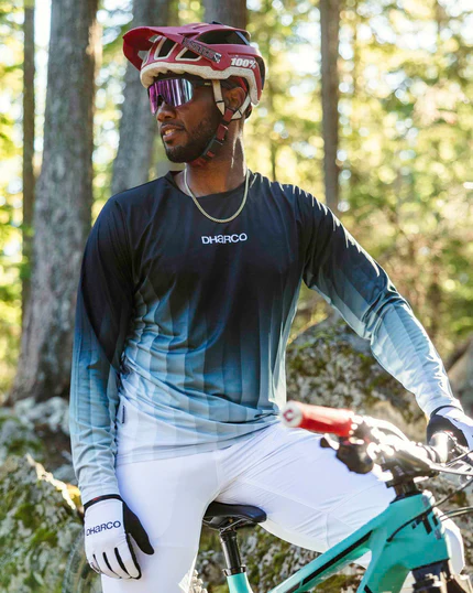 Maillot DHARCO RACE MIDNIGHT PRISM Manches Longues Vert - Image 8