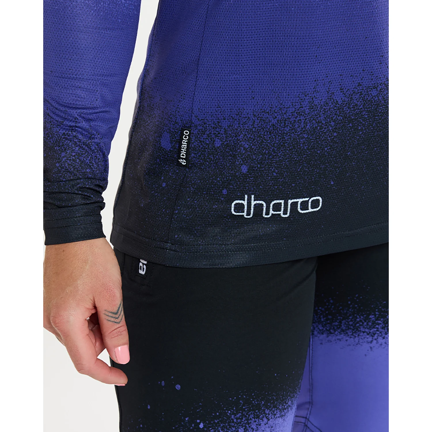 Maillot DHARCO RACE ULTRA VIOLET Manches Longues Femme Noir/Violet - Image 10
