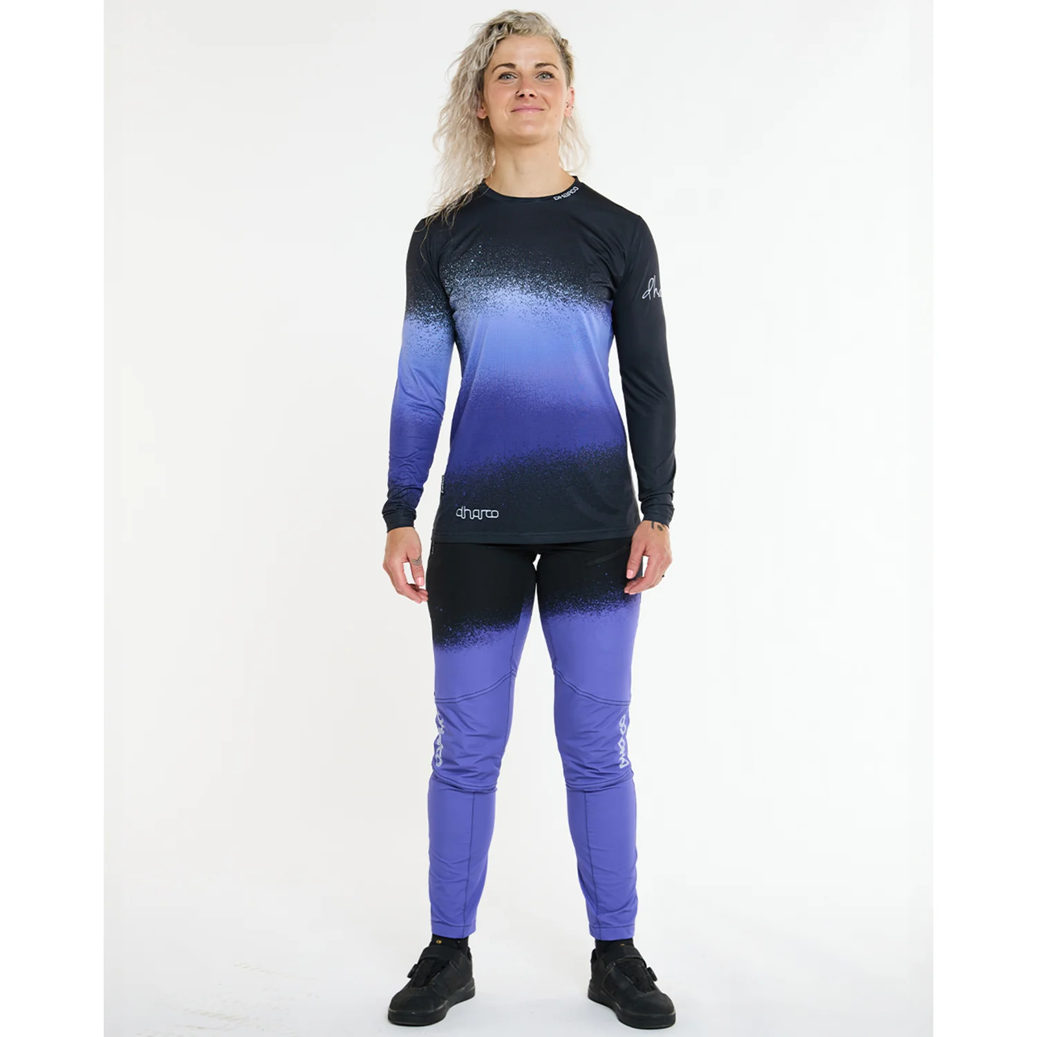 Maillot DHARCO RACE ULTRA VIOLET Manches Longues Femme Noir/Violet - Image 7