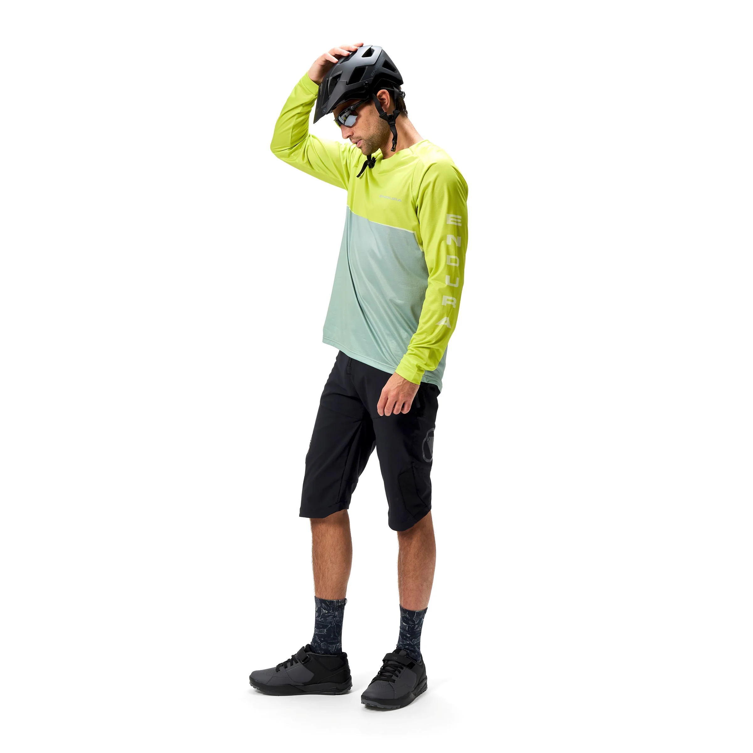 Maillot ENDURA CORE PRINTED Manches Longues Vert - Image 11