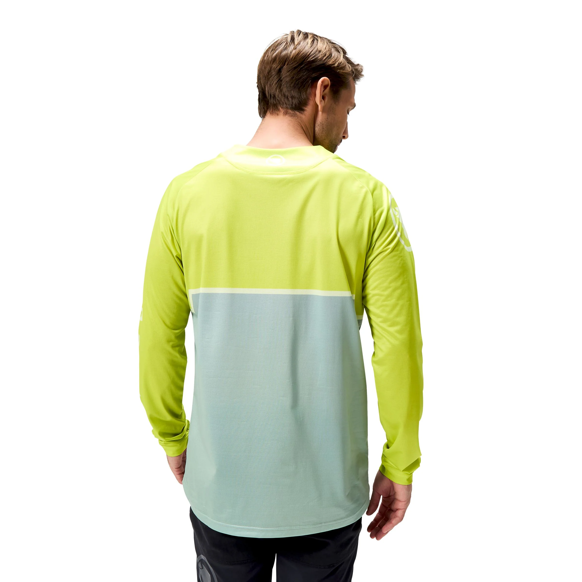 Maillot ENDURA CORE PRINTED Manches Longues Vert - Image 4