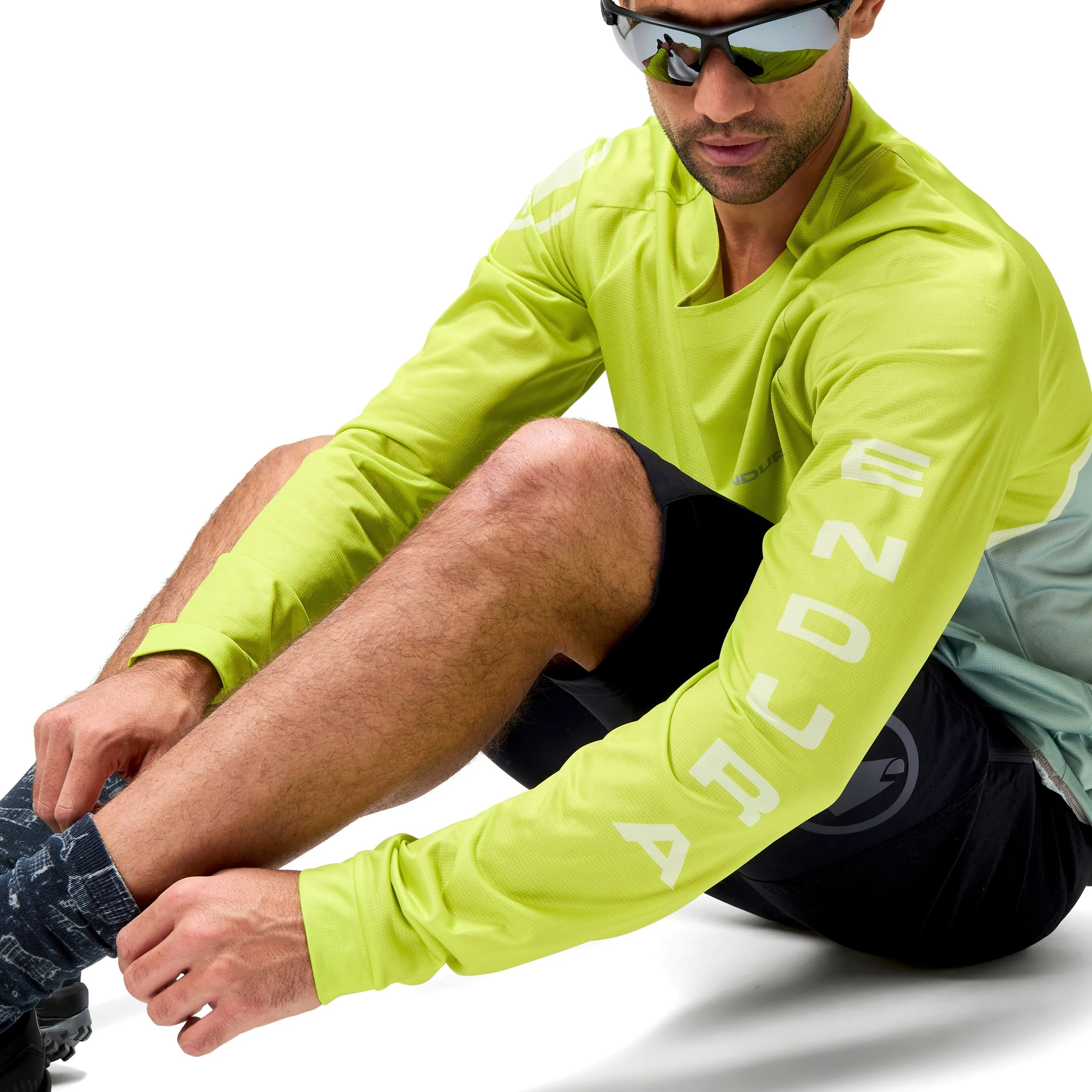 Maillot ENDURA CORE PRINTED Manches Longues Vert - Image 5