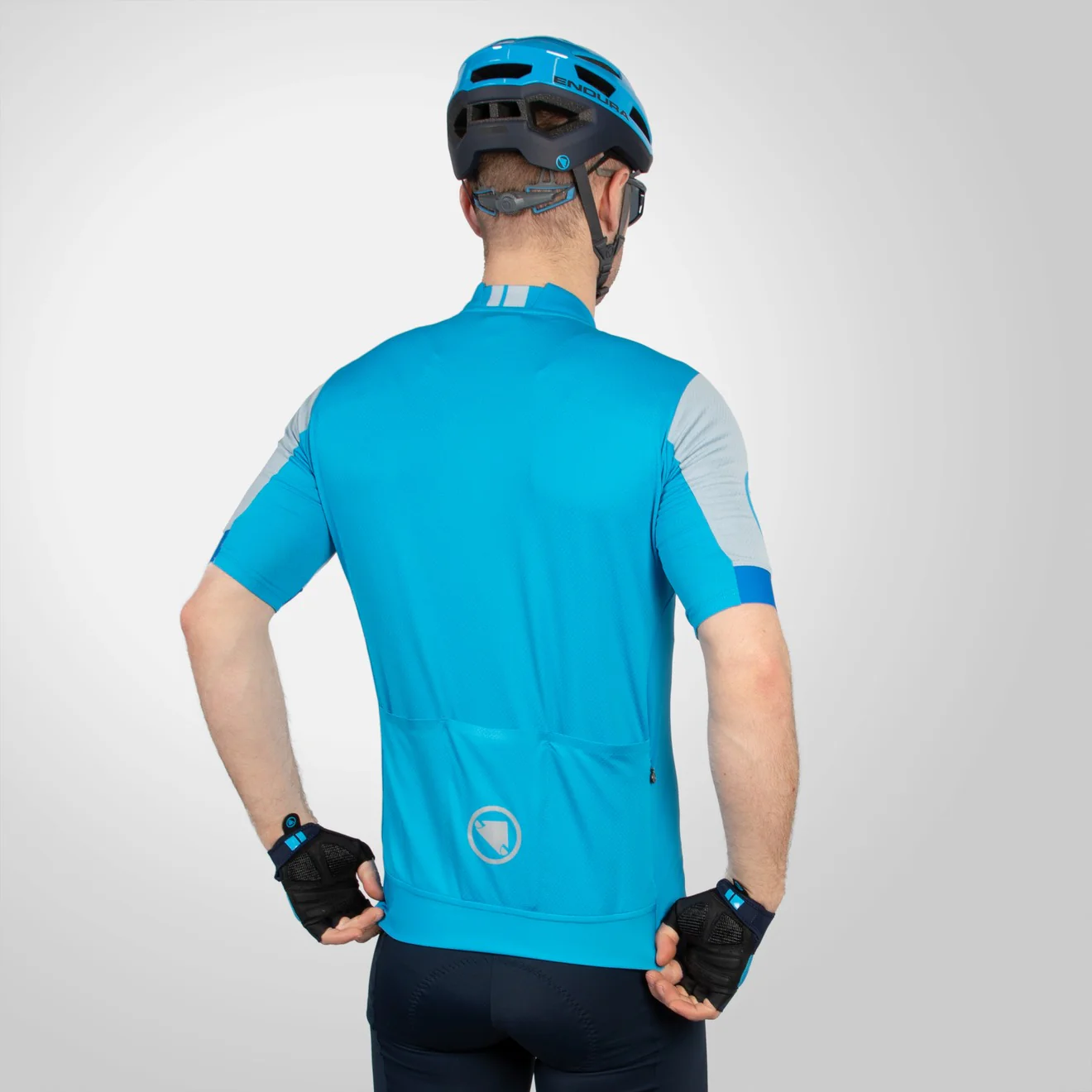 Maillot ENDURA FS260 Manches Courtes Bleu - Image 7