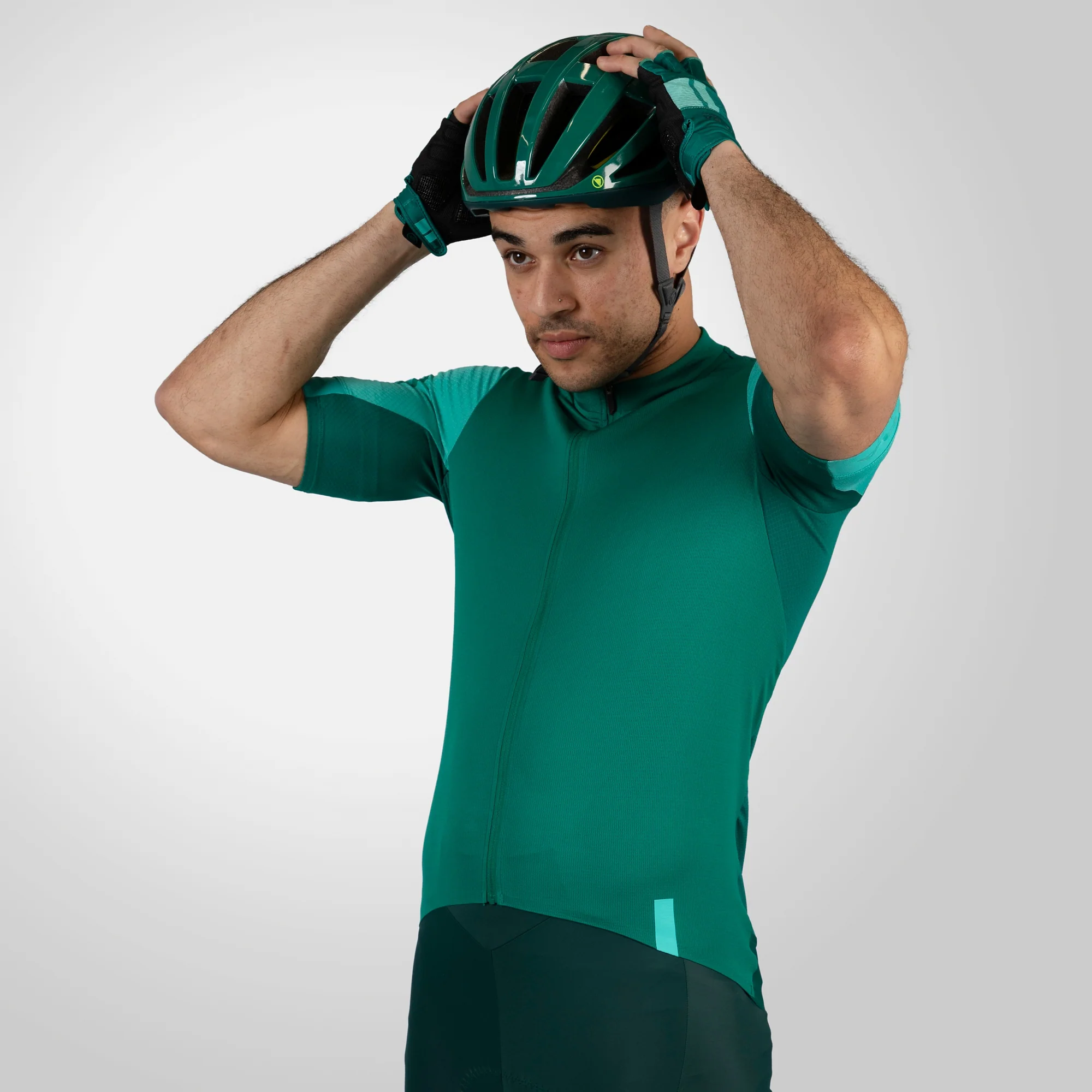Maillot ENDURA FS260 Manches Courtes Vert/Turquoise - Image 4