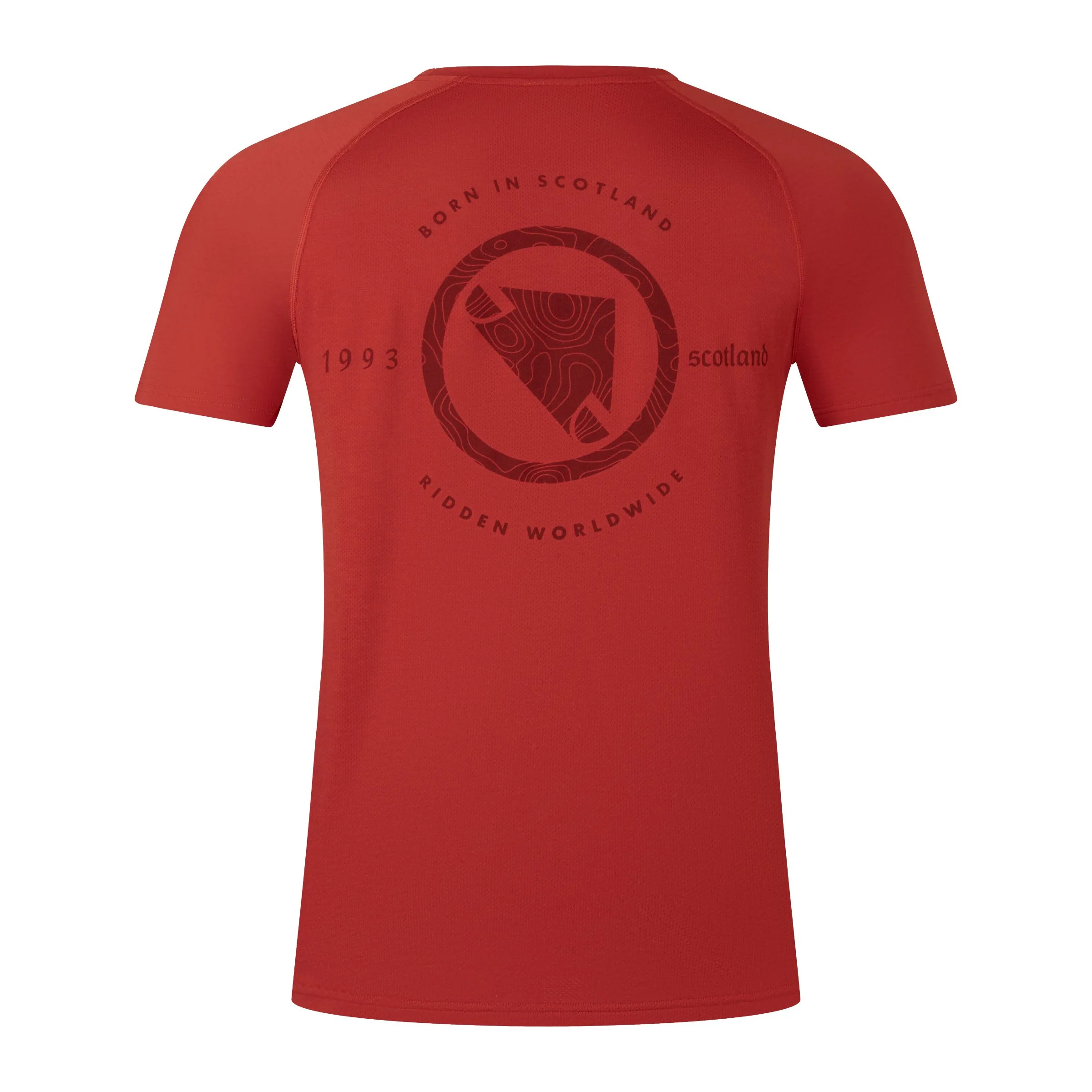Maillot ENDURA LOOP Manches Courtes Rouge - Image 2