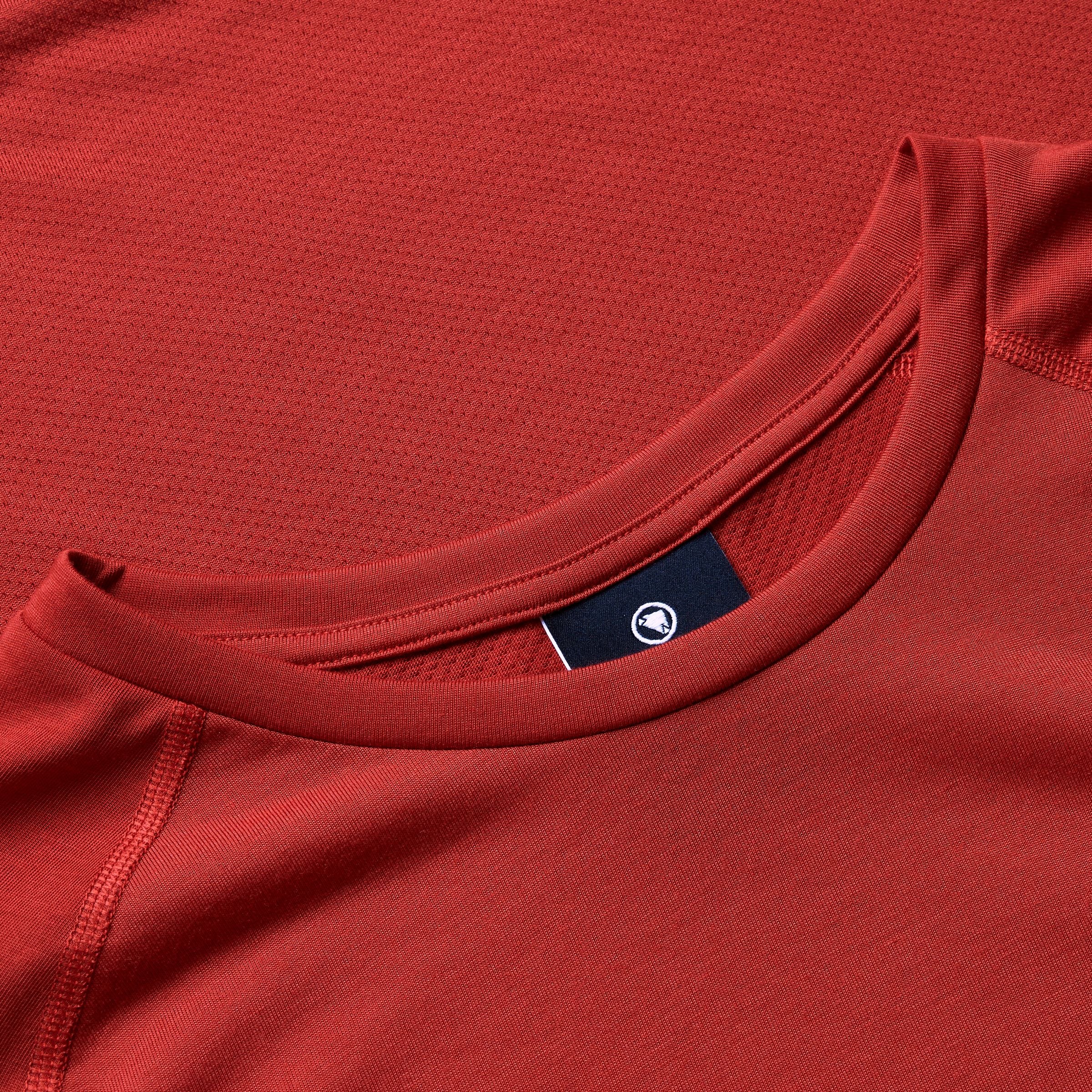 Maillot ENDURA LOOP Manches Courtes Rouge - Image 5