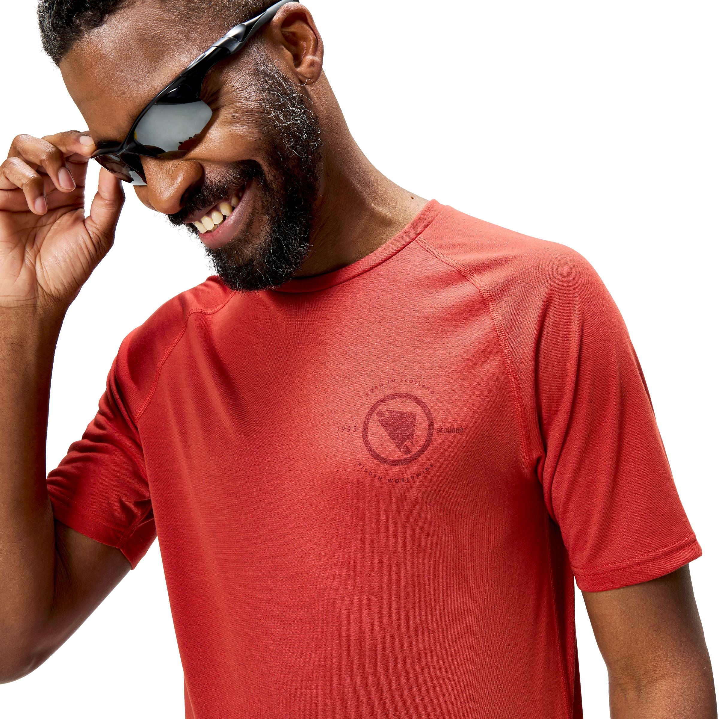Maillot ENDURA LOOP Manches Courtes Rouge - Image 8