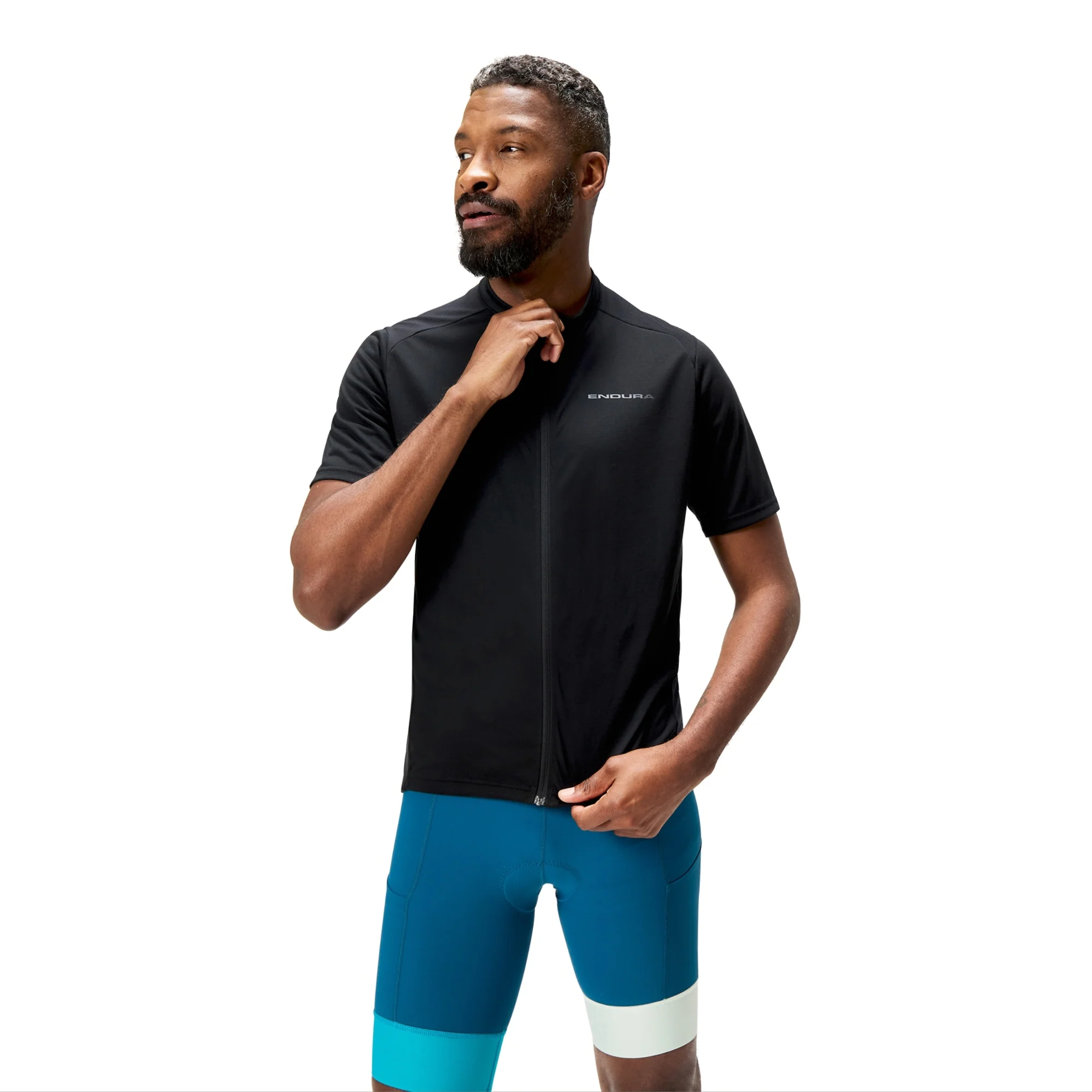 Maillot ENDURA LOOP ZIPPED Manches Courtes Noir - Image 3