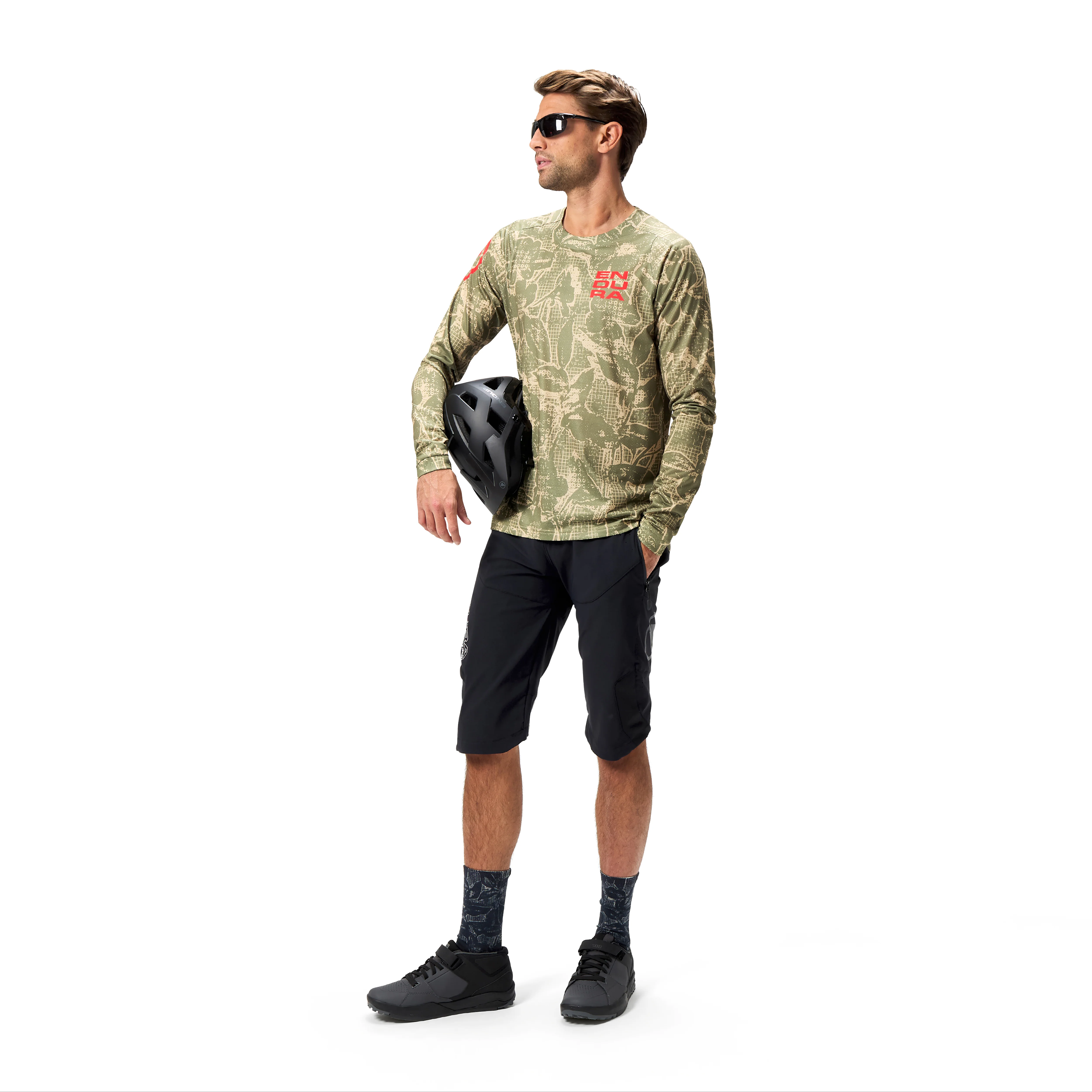 Maillot ENDURA LTD PRINTED Manches Longues Camo Kaki - Image 8