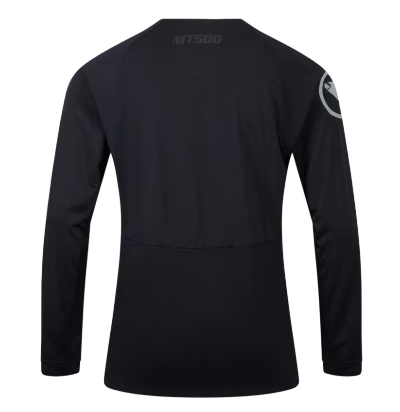 Maillot ENDURA MT500 BURNER Junior Manches Longues Noir - Image 2