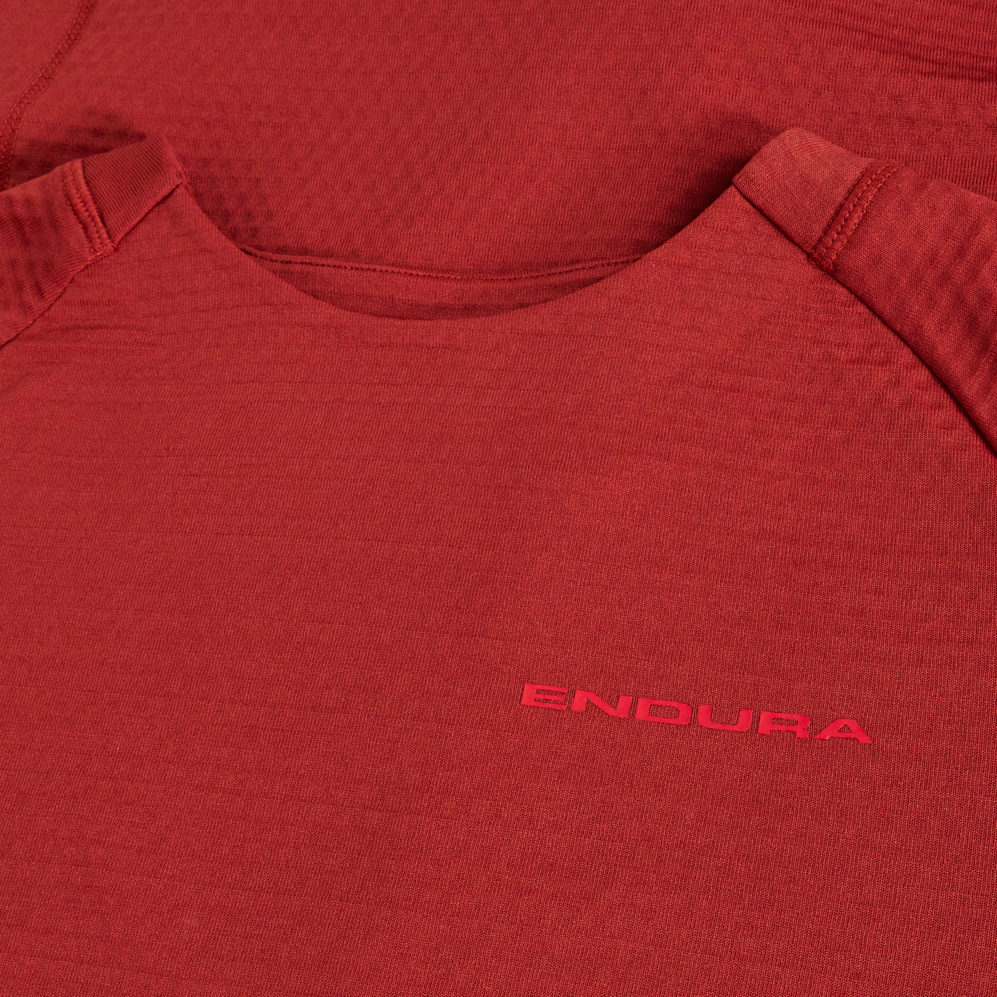 Maillot ENDURA SINGLETRACK FLEECE Manches Longues Brique - Image 3