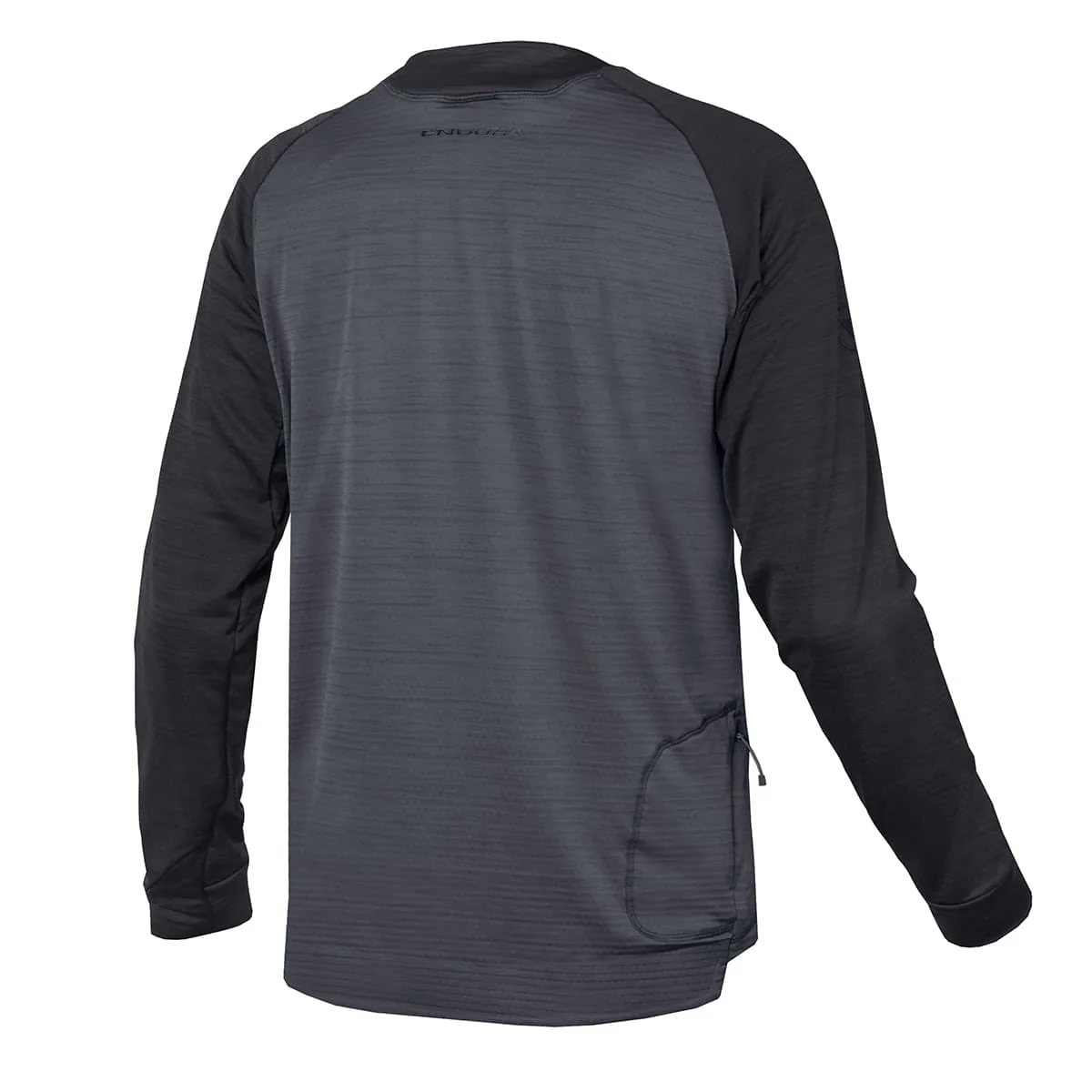 Maillot ENDURA SINGLETRACK FLEECE Manches Longues Noir - Image 2