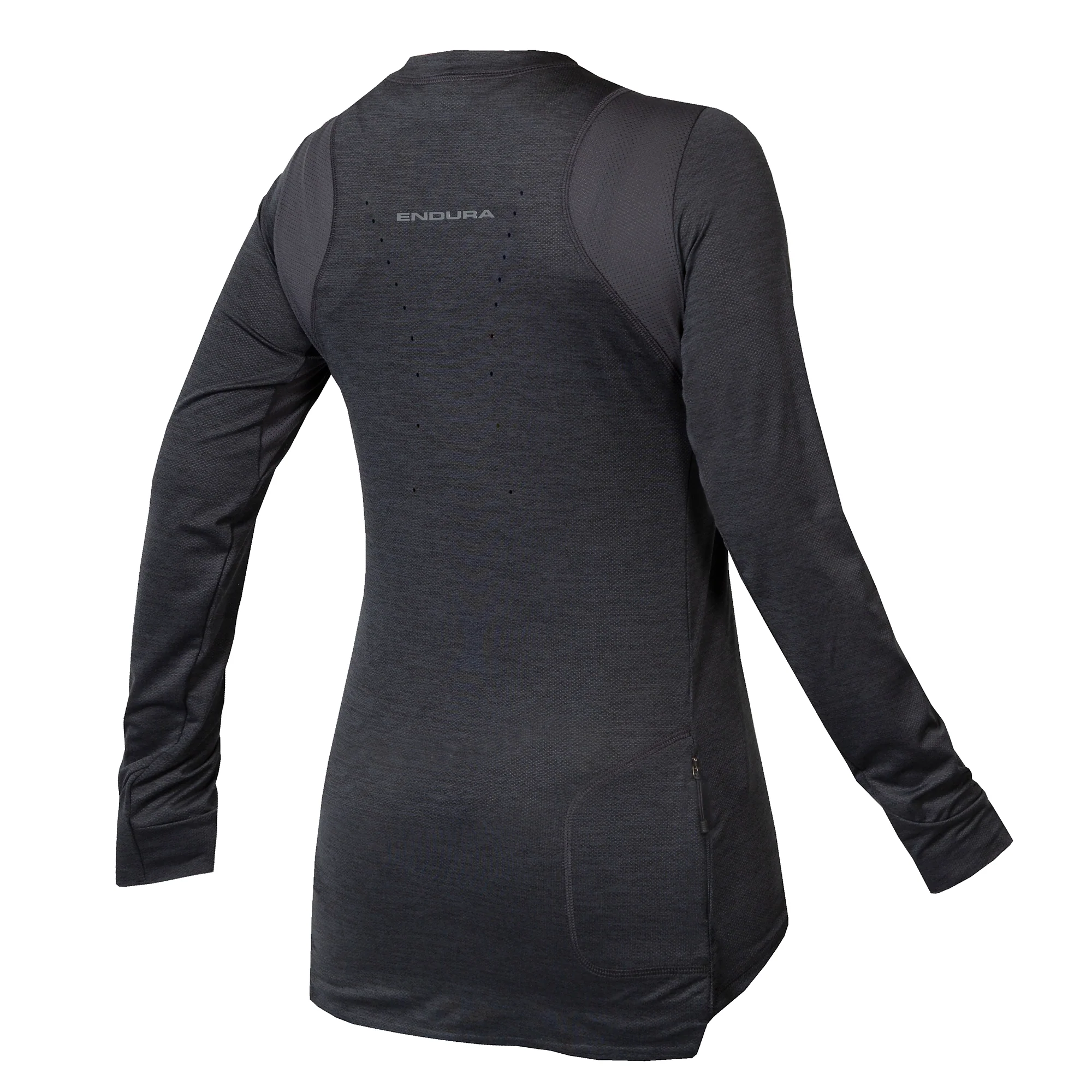 Maillot ENDURA SINGLETRACK Femme Manches Longues Gris - Image 2
