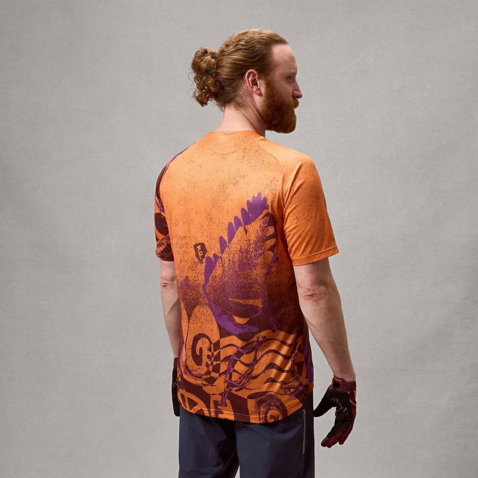 Maillot ENDURA SINGLETRACK PRINT Manches Courtes End Orange - Image 2