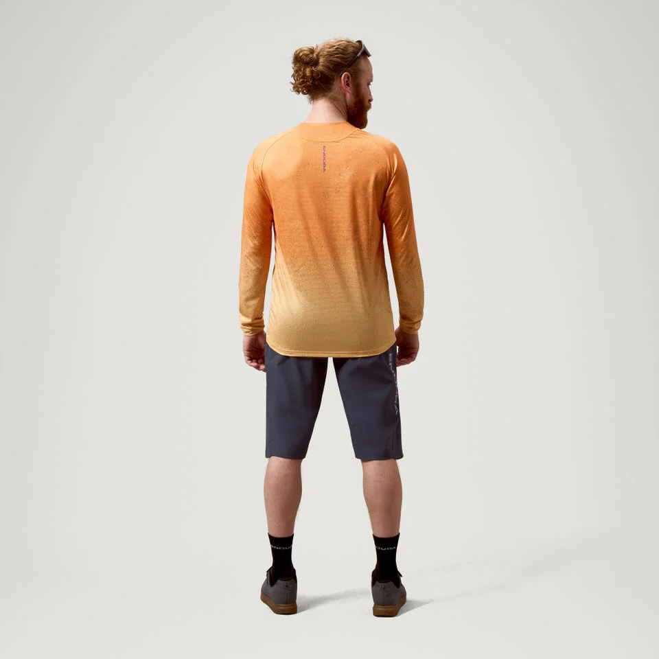 Maillot ENDURA SINGLETRACK PRINT Manches Longues End Orange - Image 4