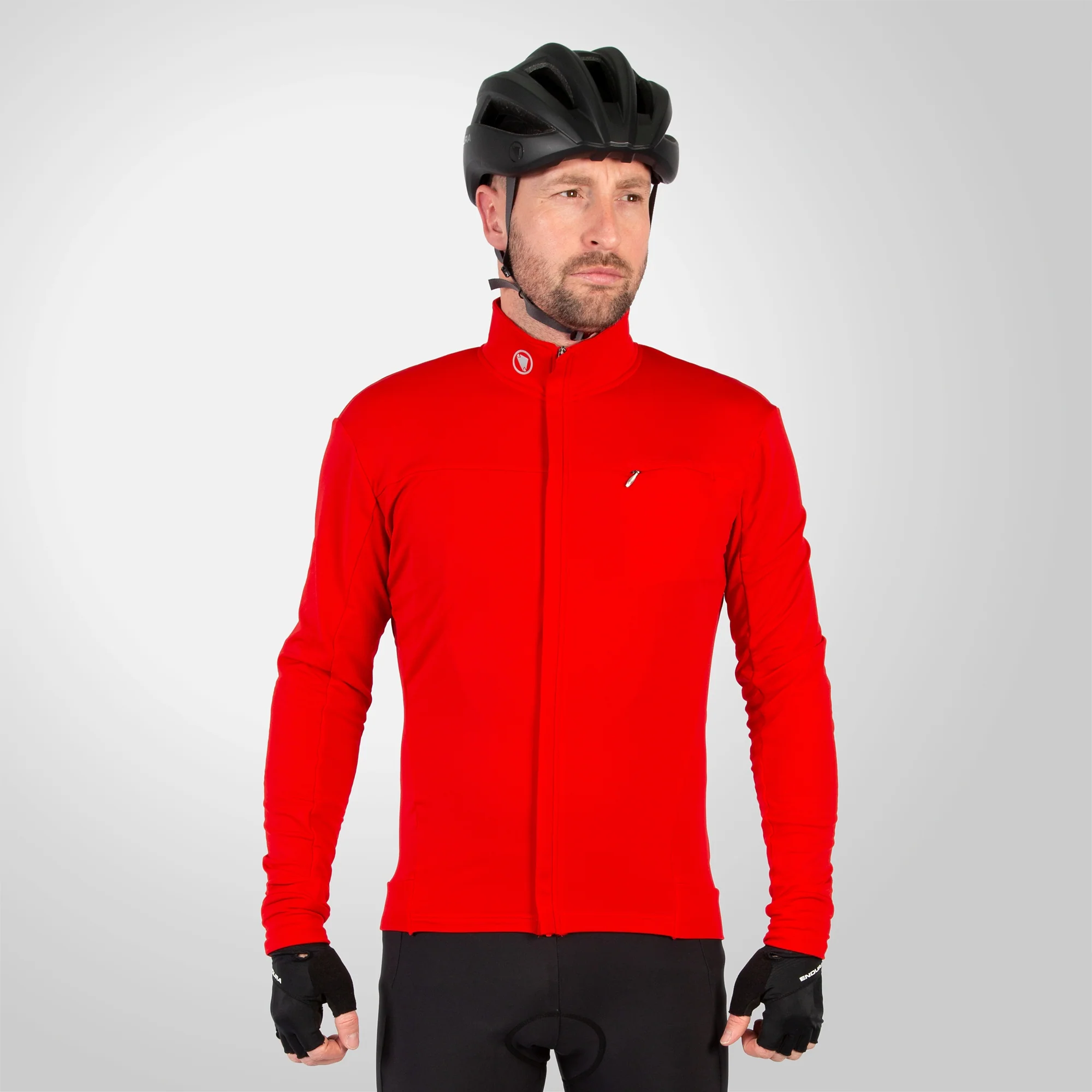 Maillot ENDURA XTRACT ROUBAIX Manches Longues Rouge - Image 4