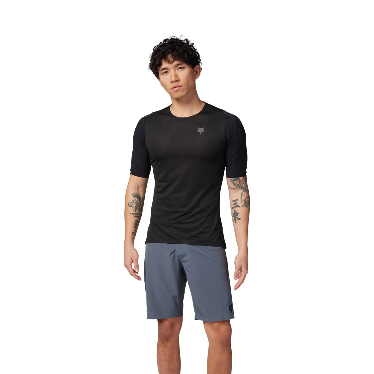 Maillot FOX FLEXAIR ASCENT Manches Courtes Noir - Image 3
