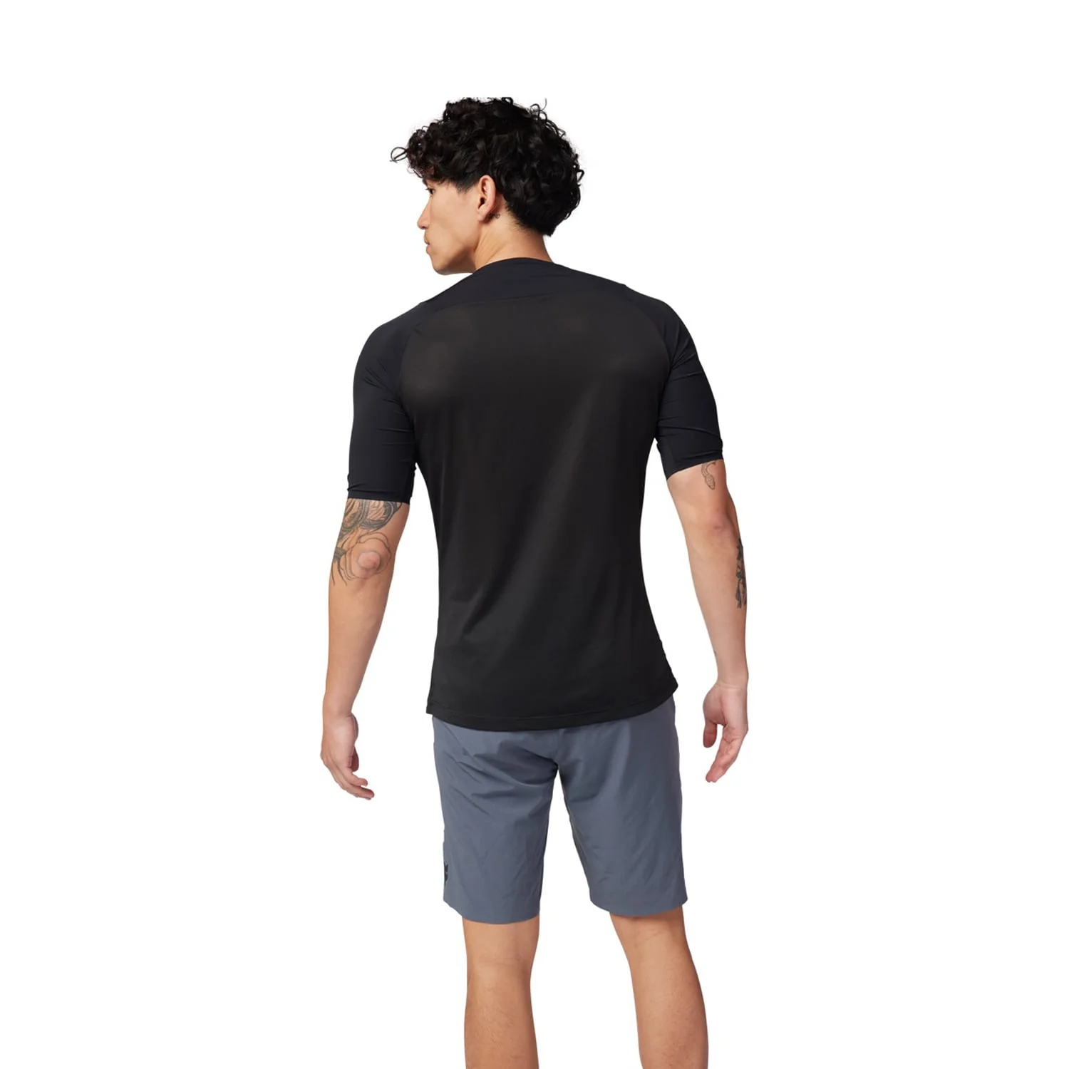 Maillot FOX FLEXAIR ASCENT Manches Courtes Noir - Image 4
