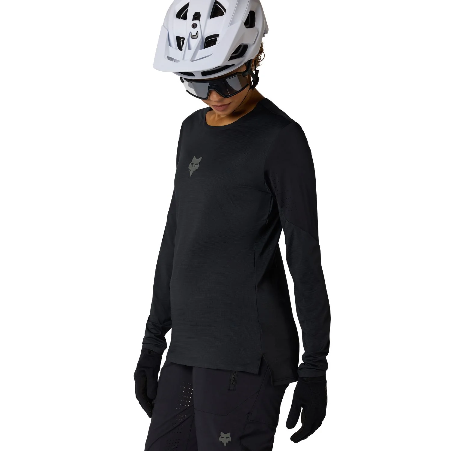 Maillot FOX FLEXAIR Femme Manches Longues Noir - Image 3
