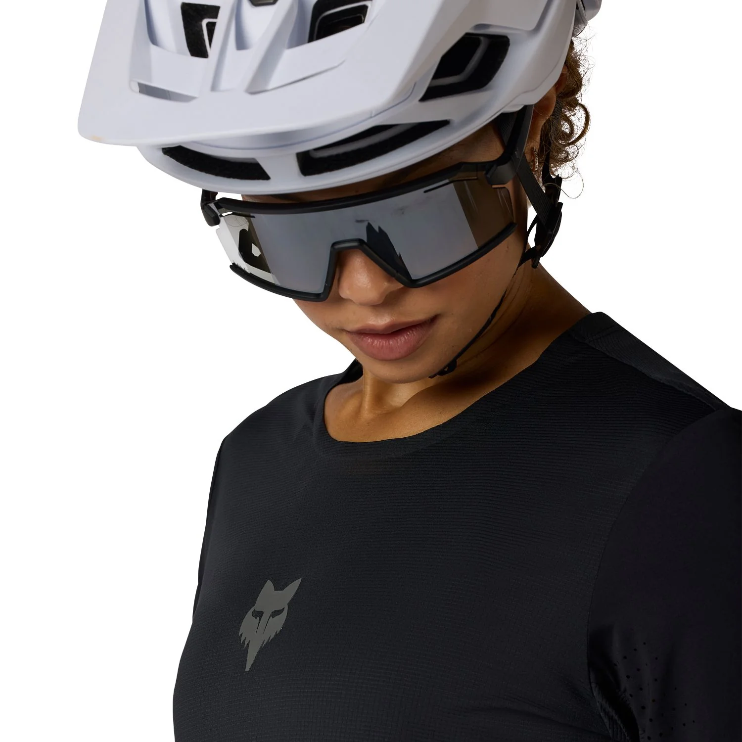 Maillot FOX FLEXAIR Femme Manches Longues Noir - Image 6