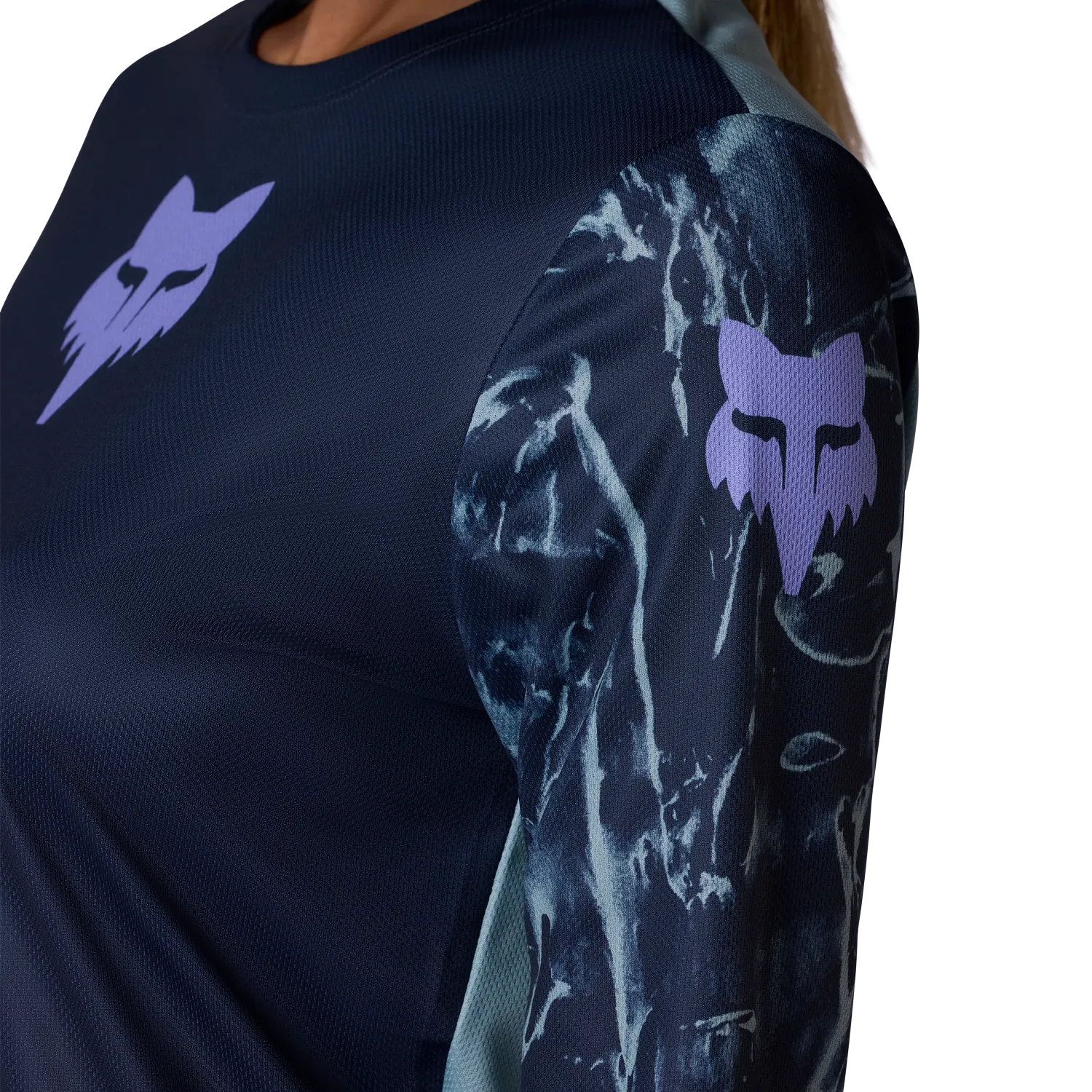 Maillot FOX RANGER IMAGE PRINT Femme Manches Longues Bleu - Image 5