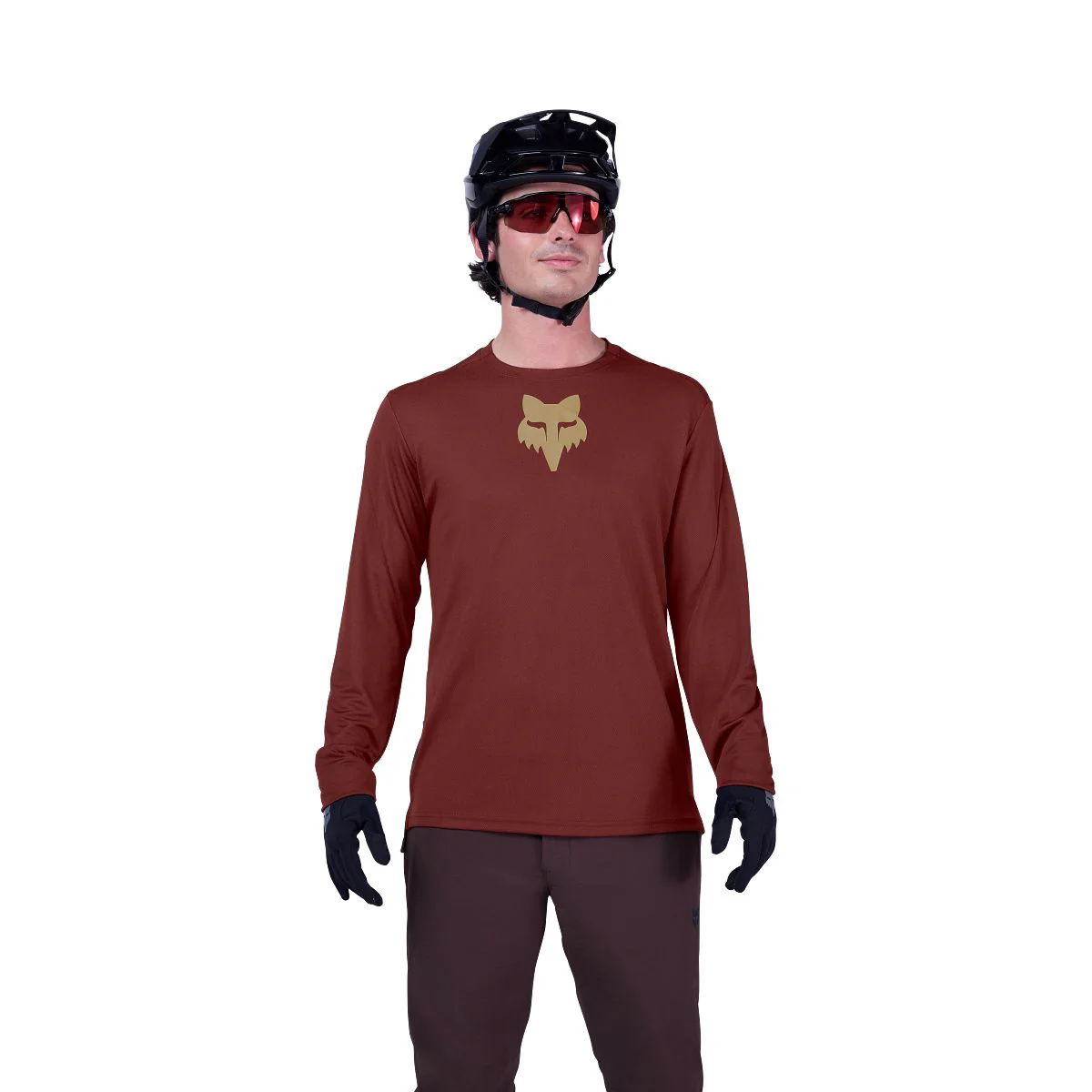 Maillot FOX RANGER FOX HEAD Manches Longues Bordeaux - Image 3