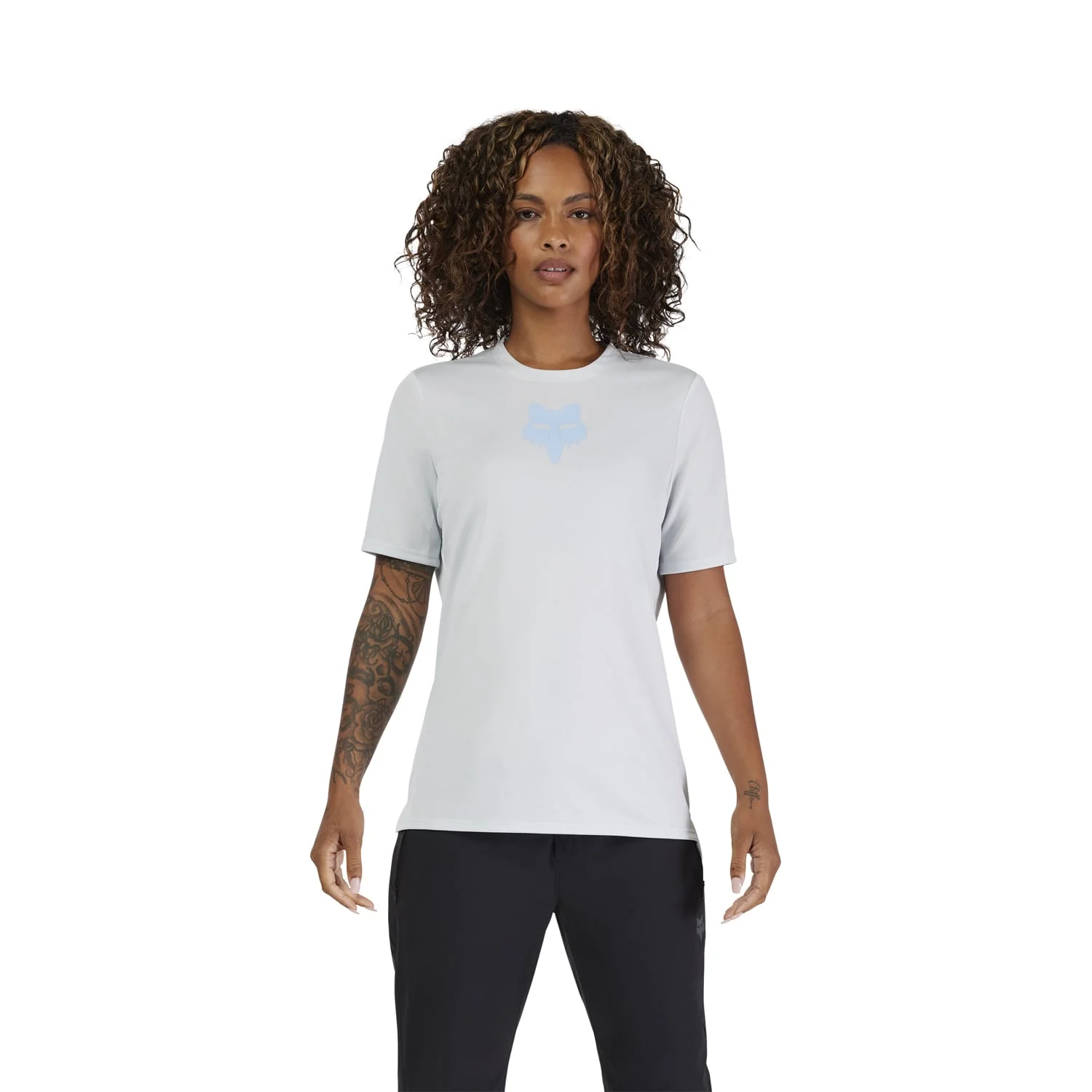 Maillot FOX RANGER HEAD Femme Manches Courtes Bleu Pâle - Image 3