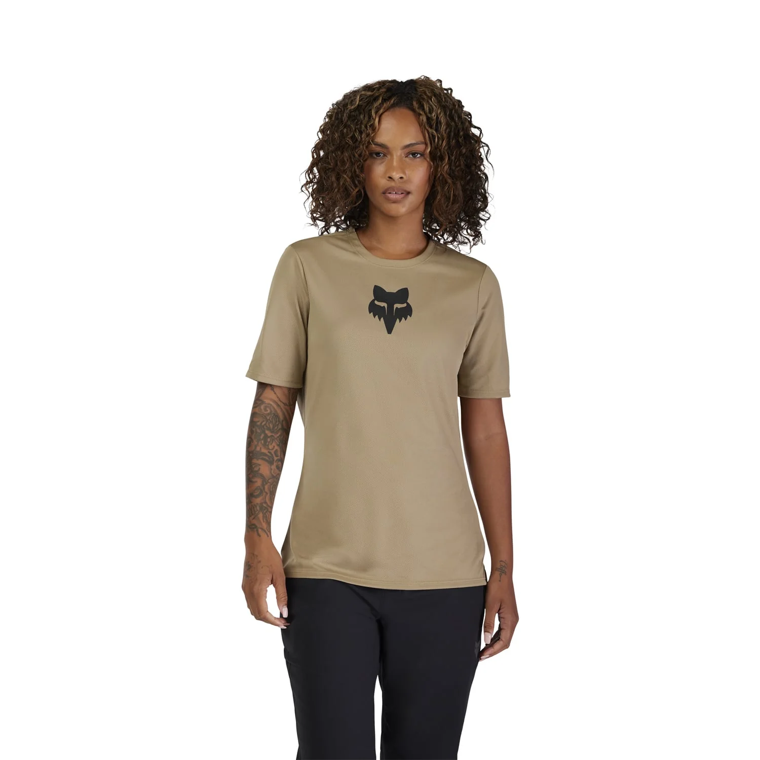 Maillot FOX RANGER HEAD Femme Manches Courtes Beige - Image 3