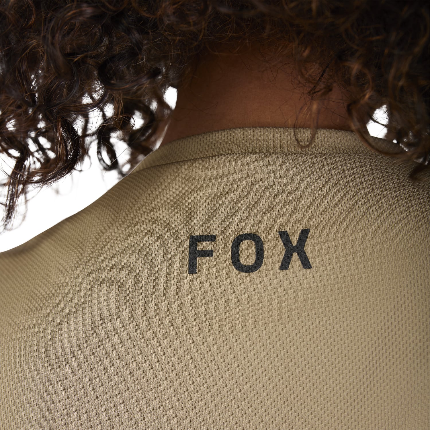 Maillot FOX RANGER HEAD Femme Manches Courtes Beige - Image 6