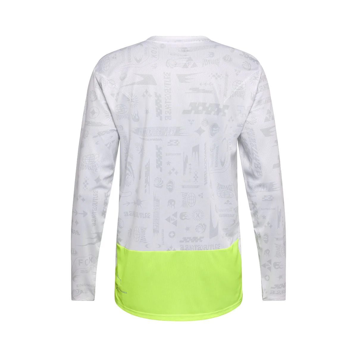 Maillot FOX RANGER LUNAR Manches Longues Blanc/Jaune - Édition Spéciale - Image 2
