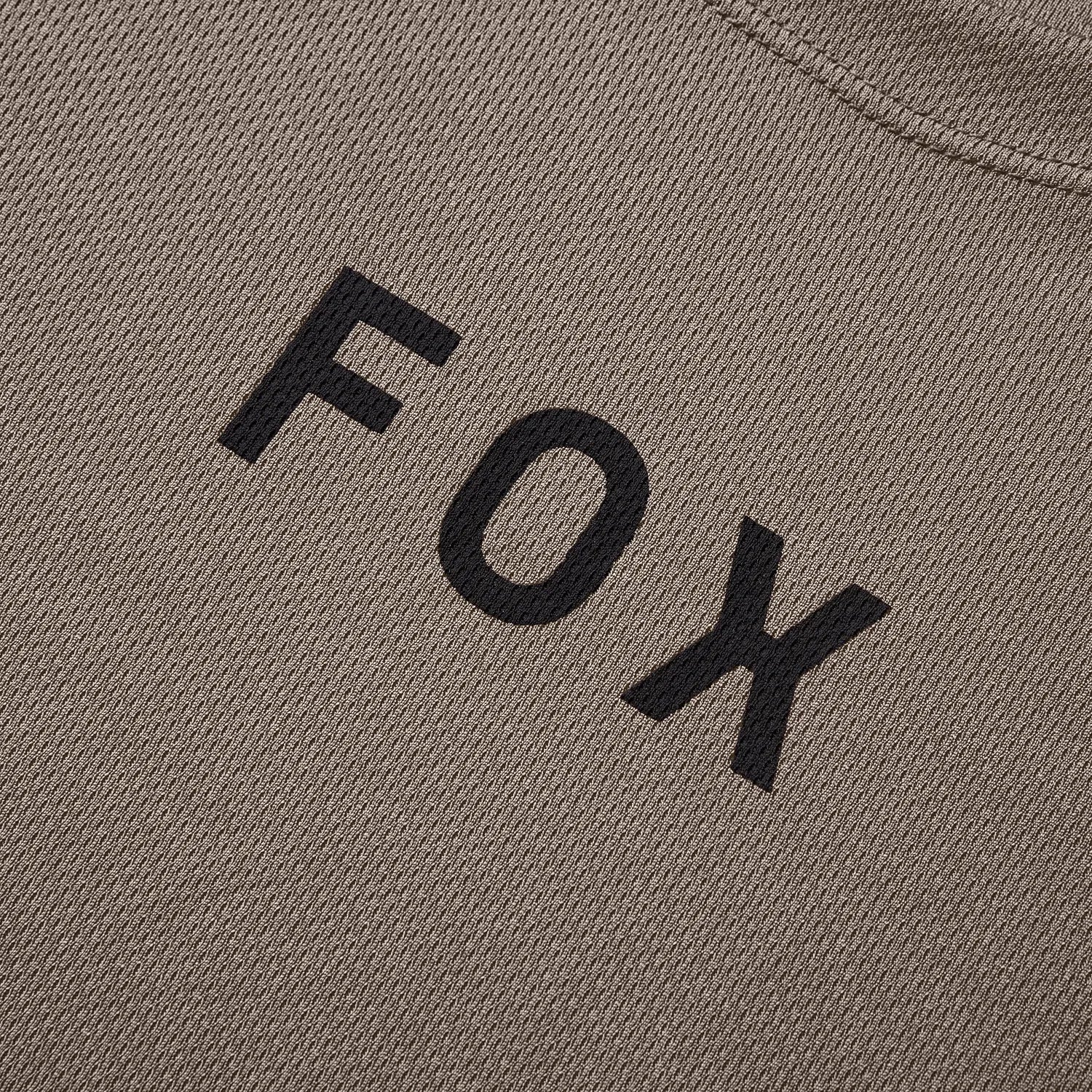 Maillot FOX RANGER WORDMARK Manches Courtes Brun Nutmeg - Image 5