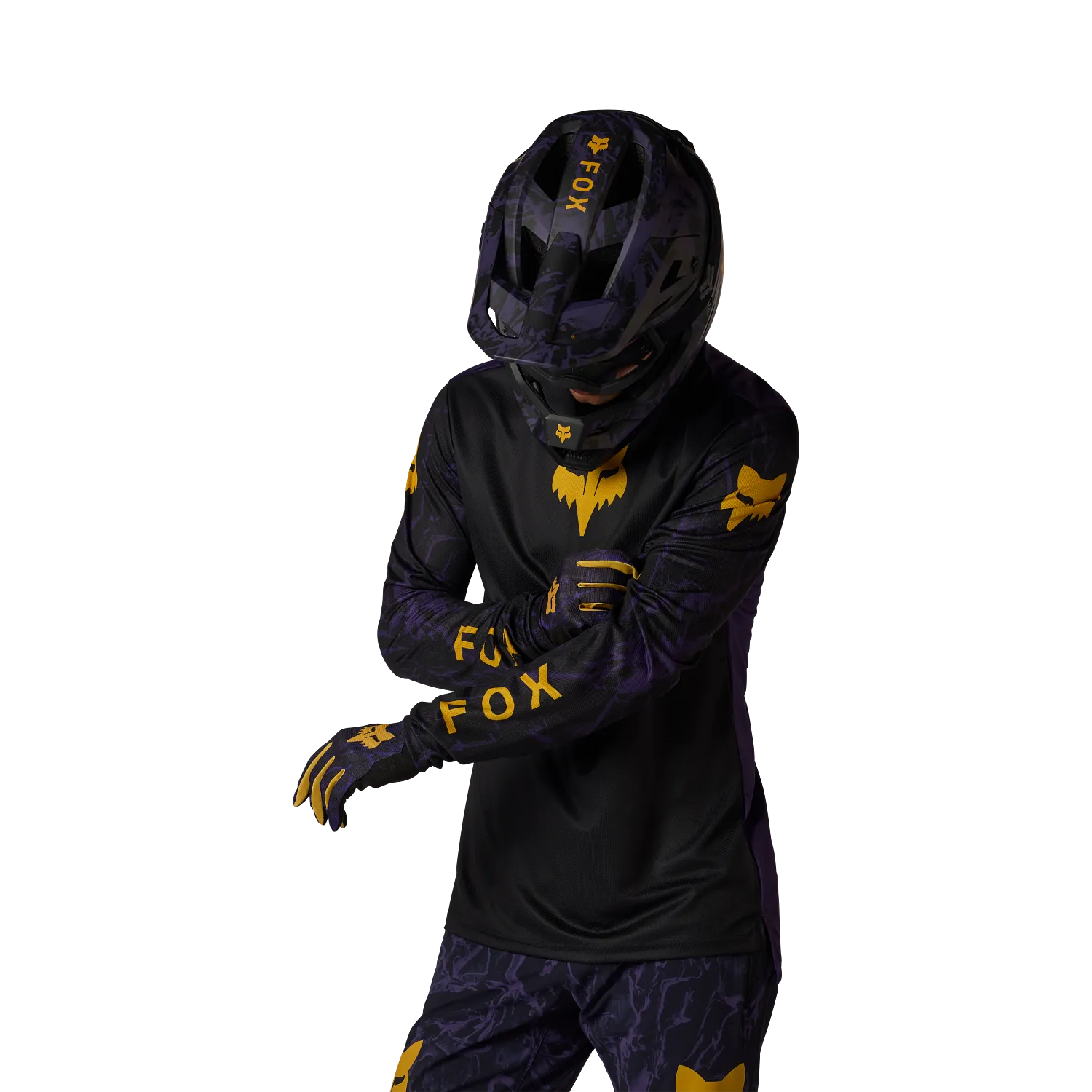Maillot FOX RANGER IMAGE PRINT Manches Longues Noir/Violet - Image 3