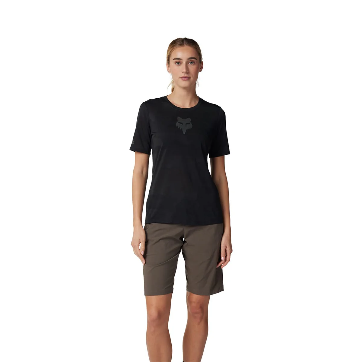 Maillot FOX RANGER TRU DRI Femme Manches Courtes Noir - Image 3
