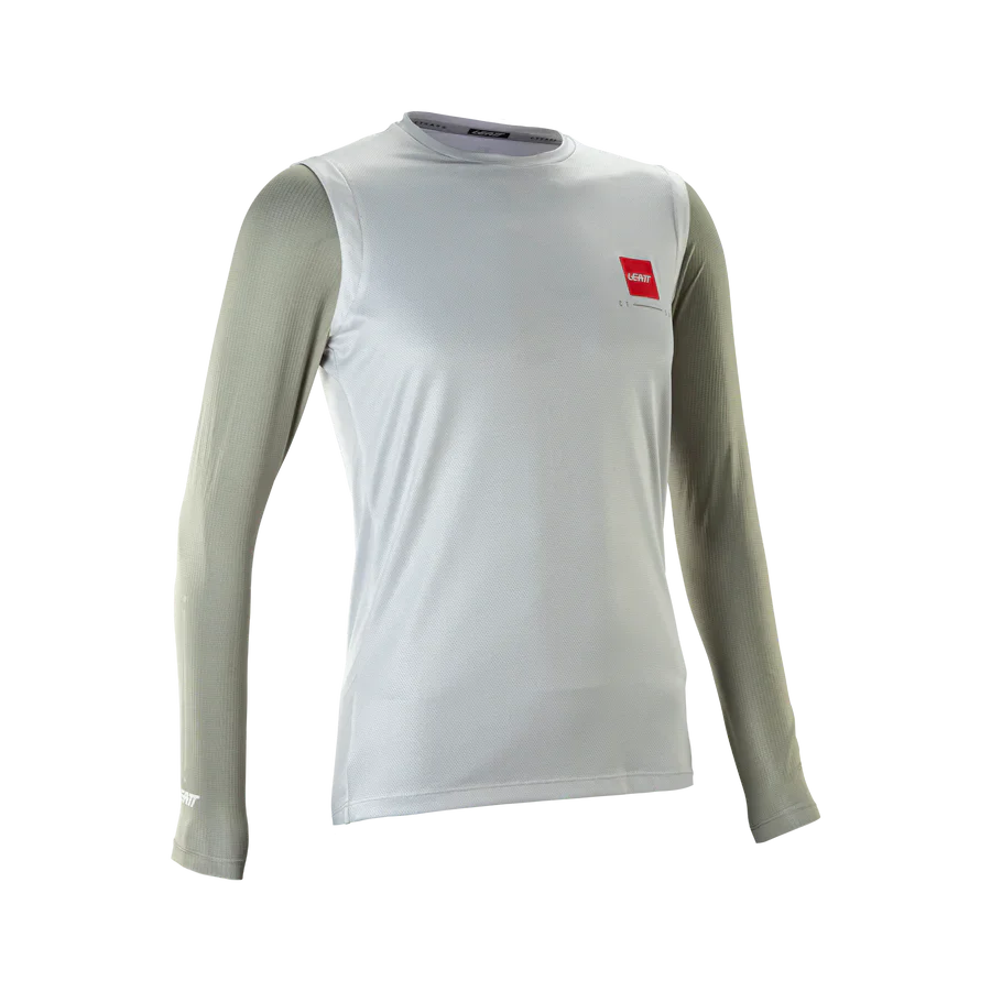 Maillot LEATT MTB Gravity 2.0 Femme Manches Longues Blanc/Beige
