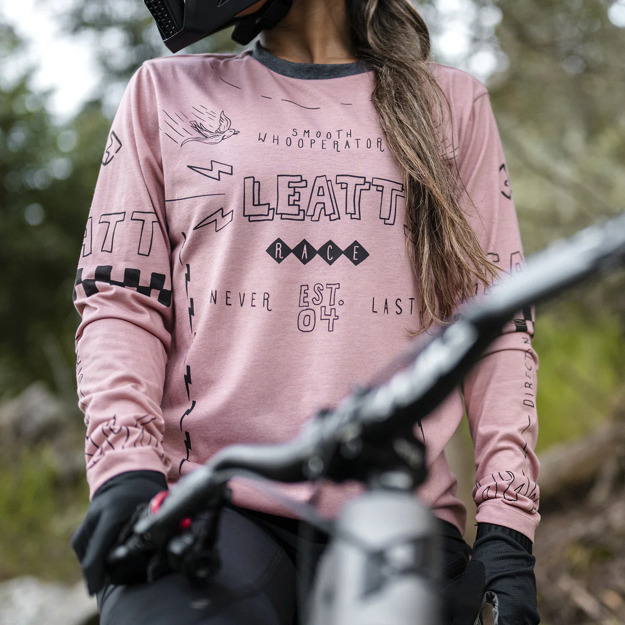 Maillot LEATT MTB GRAVITY 3.0 Femme Manches Longues Rose - Image 6